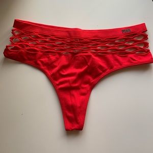PINK vs fishnet thong, NWOT